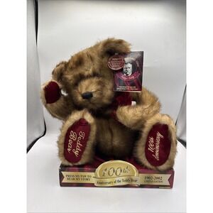 Brand New Teddy Bear Theodore Roosevelt Limited Edition 100th Anniversary Sings